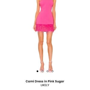 Likely Pink Ruffled Sheath Mini Dress